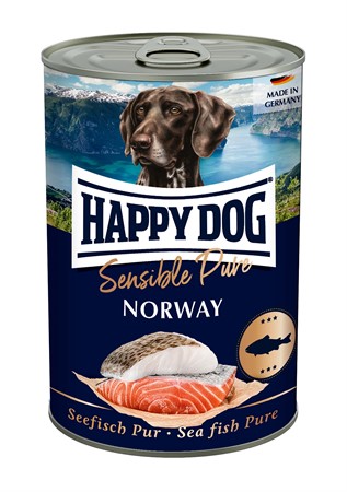 HappyDog konserv, Norway, 100% havsfisk 400 g